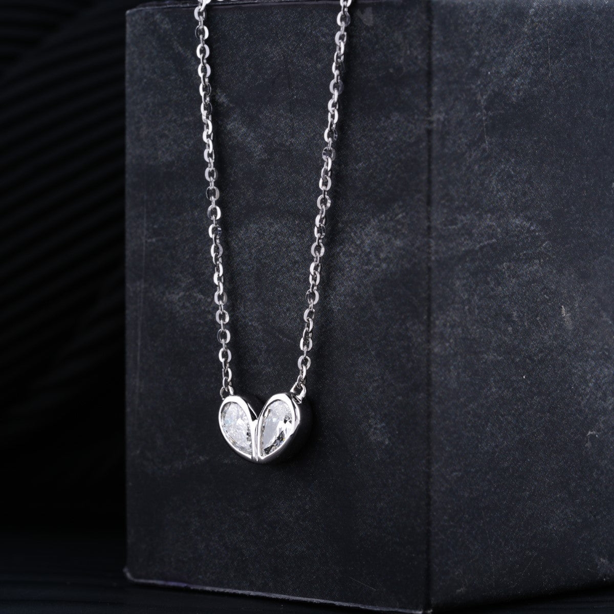 Pear Shape Diamond Necklace