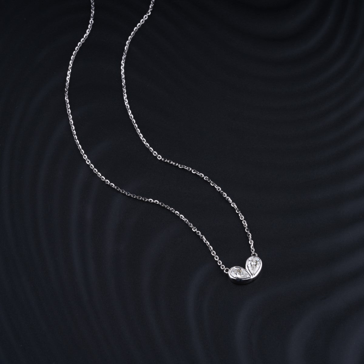 Pear Shape Diamond Necklace