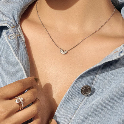 Pear Shape Diamond Necklace