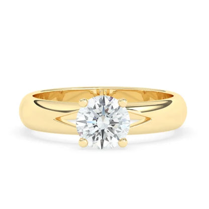 Round Solitaire Engagement Ring For Men