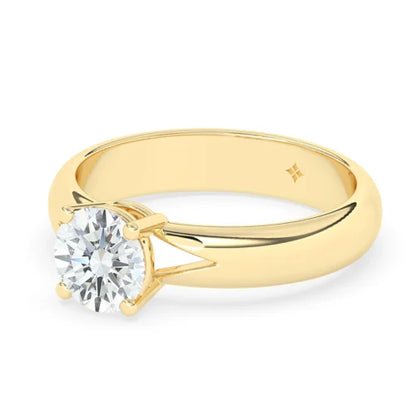 Round Solitaire Engagement Ring For Men